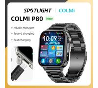 COLMI P80 Tipo-c Smartwatch Uomo Donna Salute Manager Chiamata Bluetooth IP67 Torcia impermeabile Smart Watch per Xiaomi iOS Phone