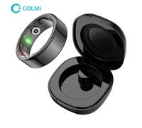 COLMI-R02 Anello intelligente con custodia di ricarica per uomo donna, durata della batteria, 39 giorni, monitor sanitario, impermeabile 5 ATM, modalità multi-sport