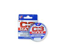 Colmic C3 MAXX - Fluorocarbon 100% Extra Strong 50m - Invisibile in Acqua, Alta Resistenza all’Abrasione, Ottima Tenuta al Nodo - Made in Japan - Bobina Compatta (⌀ 0,148)