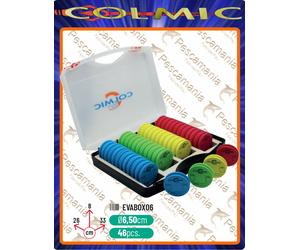 Colmic Eva Box scatola con rotolini surf casting travi cm Ø6,50 |46 pcs