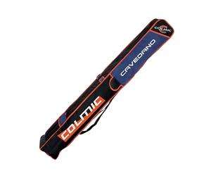 Colmic - Sacca Porta Canne da Pesca CAVEDANO con Tasca Laterale, 155 cm - Imbottita, Robusta e Capiente - Design Nero/Blu con Dettagli Arancioni - Prodotto Ufficiale Colmic