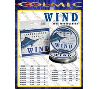 Colmic WIND Fluorcarbon 100% ø0,165->ø0,71 finali pesca in mare mt.50