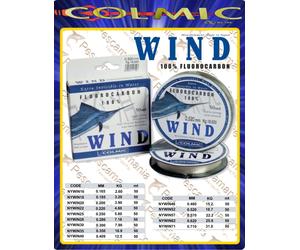 Colmic WIND Fluorcarbon 100% ø0,165->ø0,71 finali pesca in mare mt.50