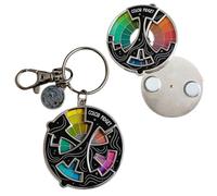 Colo R Wheel Spinner a 20 tonalità, identifica rapidamente le relazioni tonali, spilla smaltata a colori, spille creative colorate per alleviare lo stress, adatte per artisti pittori e regali