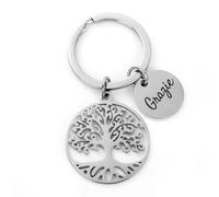 COLOFALLA Portachiavi Albero della Vita - Grazie, Portafortuna, Battesimo, Regalo Nascita, Comunione, Laurea, Bomboniere Matrimonio, Natale, Compleanno