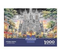 Cologne Cathedral Puzzle in Cartone Extra Spesso Da 1000 Pezzi, Cathedral Town, Ultra Difficile, Allenamento Mentale, Puzzle Più Votato, Alta Qualità, Sfida 52x38cm/1000pcs