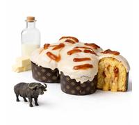 Colomba Artigianale con Latte e Burro di Bufala - Albicocca Pellecchiella del Vesuvio - Senza Uvetta e Canditi - Pasticceria La Torraca - 1,2 Kg - Cilento - Campania