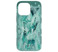 Colomba con testo celtico della pace in toni acqua Custodia per iPhone 14 Pro Max