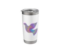 Colomba della Pace Tie Die Peace Colomba Bicchiere termico in acciaio inox doppia parete
