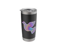 Colomba della Pace Tie Die Peace Colomba Bicchiere termico in acciaio inox doppia parete