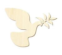 Colomba di pace in legno - Decorazione fai da te 5 - 50 cm, dimensioni: 5 cm, confezione da 100 pezzi
