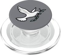 Colomba e ramo di ulivo simbolo di pace e lo Spirito Santo PopSockets PopGrip per MagSafe