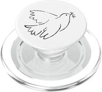 Colomba Uccello della pace Ramo d'ulivo PopSockets PopGrip per MagSafe