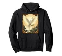 Colomba Uccello portando Un rametto di Oliva Natale Design Felpa con Cappuccio