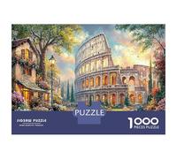 Colombi colorati giardino 1000 Pezzi Puzzle in Cartone Premium Per Il Relax Mentale E Cognitivo Città vivace Colosseo ottimo Per Pause in Ufficio E Come Prodotto Più Venduto 52x38cm/1000pcs