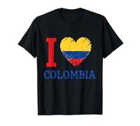 Colombia Bandiera Colombian Pride Colombian Flag Colombian Roots Maglietta