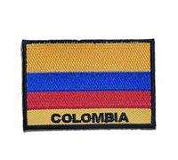 Colombia bandiera - Toppe termoadesive Patch Toppa ricamate, misura: 5,6 x 8,3 cm