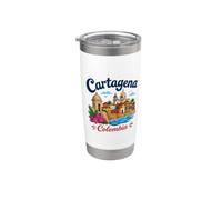 Colombia Cartagena Bicchiere termico in acciaio inox doppia parete