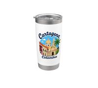 Colombia Cartagena Bicchiere termico in acciaio inox doppia parete