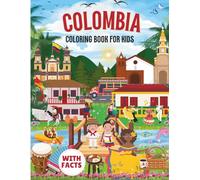 Colombia Coloring Book for kids with facts