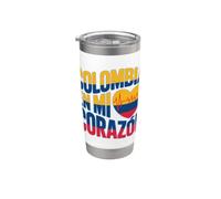 Colombia en Mi Corazón Orgoglio colombiano Bicchiere termico in acciaio inox doppia parete