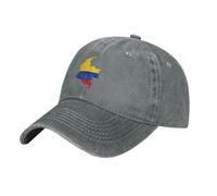 Colombia Flag Map Unisex Berretto da Baseball Classic Cappello Trucker Anti-Sole Cappellino da Baseball per All'Aperto Corsa Sport