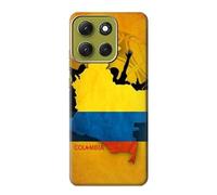 Colombia Football Soccer Map Flag Case Cover Custodia per Motorola Moto G86