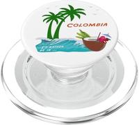 Colombia Palme Spiaggia Cocktail Ricordo Sud America PopSockets PopGrip per MagSafe