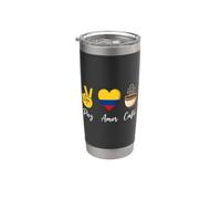 Colombia Paz Amor Caffè Peace Love Caffè Bicchiere termico in acciaio inox doppia parete