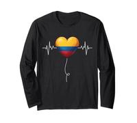 Colombian Heart, Colombia Balloon, Orgoglioso di Essere Colombiano Maglia a Manica