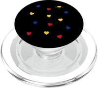 Colombian Heart Pride Colori Nazionali Amore PopSockets PopGrip per MagSafe