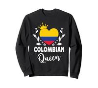 Colombian Queen Colombia Flag Proud Colombian Woman Felpa