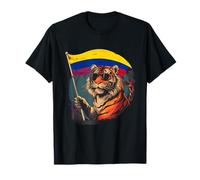 Colombian Roots Colombian Pride Bandiera della Colombia Tigre Maglietta
