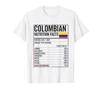 Colombian Valori nutrizionali Cibo Camiseta Comida Colombia Maglietta