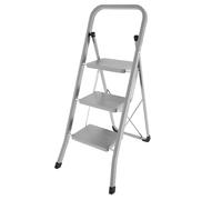 SGABELLO STABILO 3 GRADINI ACCIAIO