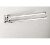 Colombo Design Basic Q Porta Salviette 33,4 Cm Doppio A Snodo Cromato Codice Prod: B37120cr