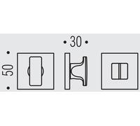 COLOMBO DESIGN Chiavistello/nottolino BZG G quadro ribassata libero/occupato con