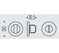 COLOMBO DESIGN Chiavistello/nottolino BZG G tondo ribassata libero/occupato con