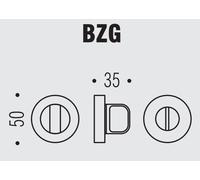 COLOMBO DESIGN Chiavistello/nottolino BZG G tondo ribassata libero/occupato con