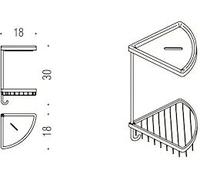 Colombo Design Contract Ricambio Vaschetta Angolare Doppio Ceramica Per B9601 Bianco Codice Prod: B96510-Cbl