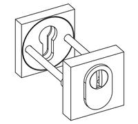 COLOMBO DESIGN Defender SR93WP quadro con borchia interna col. CROMO MAT