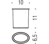 Colombo Design Land Ricambio Bicchiere Per Art. B2802 Satinato Codice Prod: B28520-Van