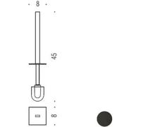 Colombo Design Look B16580gl Manico Con Ciuffo Grafite Codice Prod: B16580gl