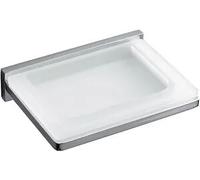 Colombo Design Look Porta Sapone A Muro Vetro Acidato Cromato Codice Prod: B16010bm-Van