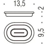 Colombo Design Luna Ricambio Bacinella Per Portasapone Satinato Codice Prod: B01510-Van