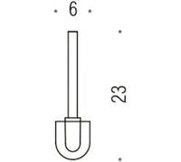 Colombo Design Luna Ricambio Scovolo Con Asta Per Art. B0506/b0557 Bianco Codice Prod: B05570