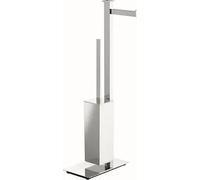 Colombo Design Piantana Porta Rotolo Dx /scopino Cromato Serie Units Codice Prod: B9107dcr