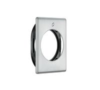 COLOMBO DESIGN Placca quadra per limitatore di apertura mat. OTTONE + NYLON col.