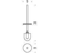 Colombo Design Planets Asta Completa Porta Scopino Cromato Codice Prod: B98680cr