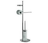 Colombo Design Planets Piantana Con Porta Salvietta, Sapone, Rotolo E Scopino Cromato Codice Prod: B98430cr